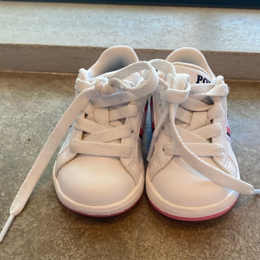 Ralph Lauren Polo toddler 4.5 bear tinned shoes